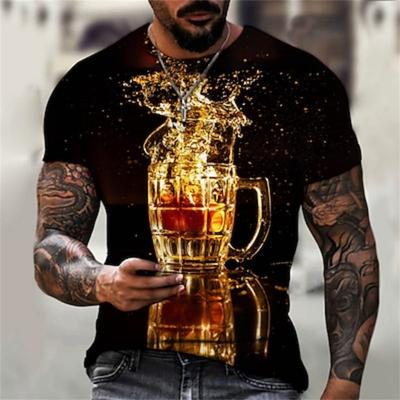 Oktoberfest Bavarian Beer T-shirt Anime Graphic T-shirt For Couple's Men's Women's Adults' 3D Print Casual Daily