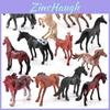 Miniature Horse Model Collectible Pvc Static Figurines Set Animal Model For Display And Decor