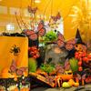 1-2Sets 3D Artificial Monarch Butterfly Realistic Vivid Colorful Stunning Beautiful Day of Dead Halloween Home Party Decorations