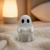 3D Printed Spooky Ornaments Halloween Mini Ghost Reading Book Ornament, Cute Little Small Statues for Desks Figurine, Durable PLA Creative Bookshelves