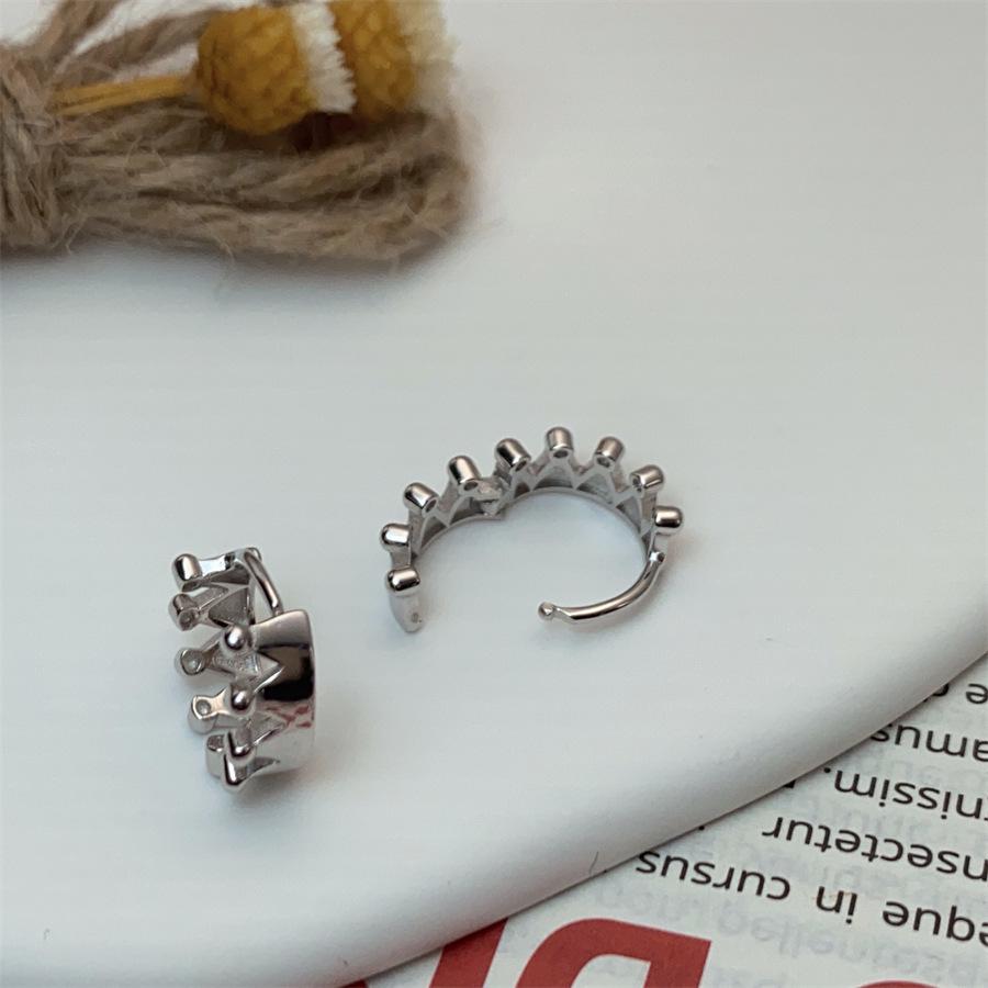 Crown Silver Cross-border s9254 Women's Gold-plated Hoop Earring