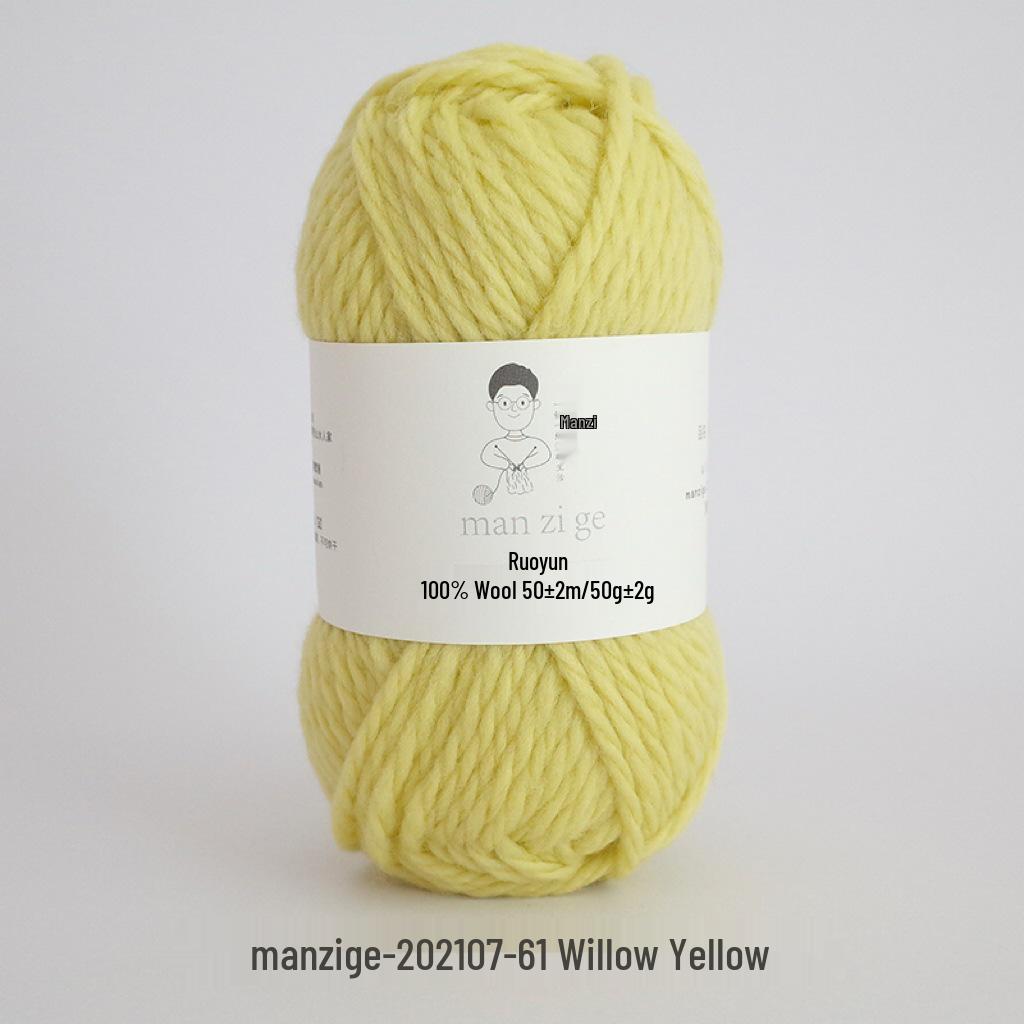 100% reine Wolle Grobgarn zum Handstricken von Mänteln, Schals und Pullovern - 5 mm dick