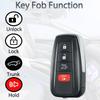 Key Fob Shell Case Replacement Fits for Toyota Highlander RAV4 RAV-4      Keyless Entry Remote Control 4 Button Pad Cover for SUV