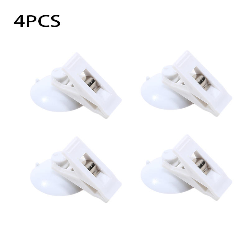 4Pcs Car Ticket Holder Suction Cup Clip for Sun Visor Card Note Fastener Eyeglass Clip for Auto Interior Organizer