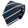 Men's High-Grade Black and Red Striped Silk Tie for Formal and Wedding Wear - 8CM
