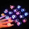 Halloween Christmas Luminous Rings Women Men Creative Cute Random Color Ring Pumpkin Ghost Spider Flash Finger Rings Fashion Accessories