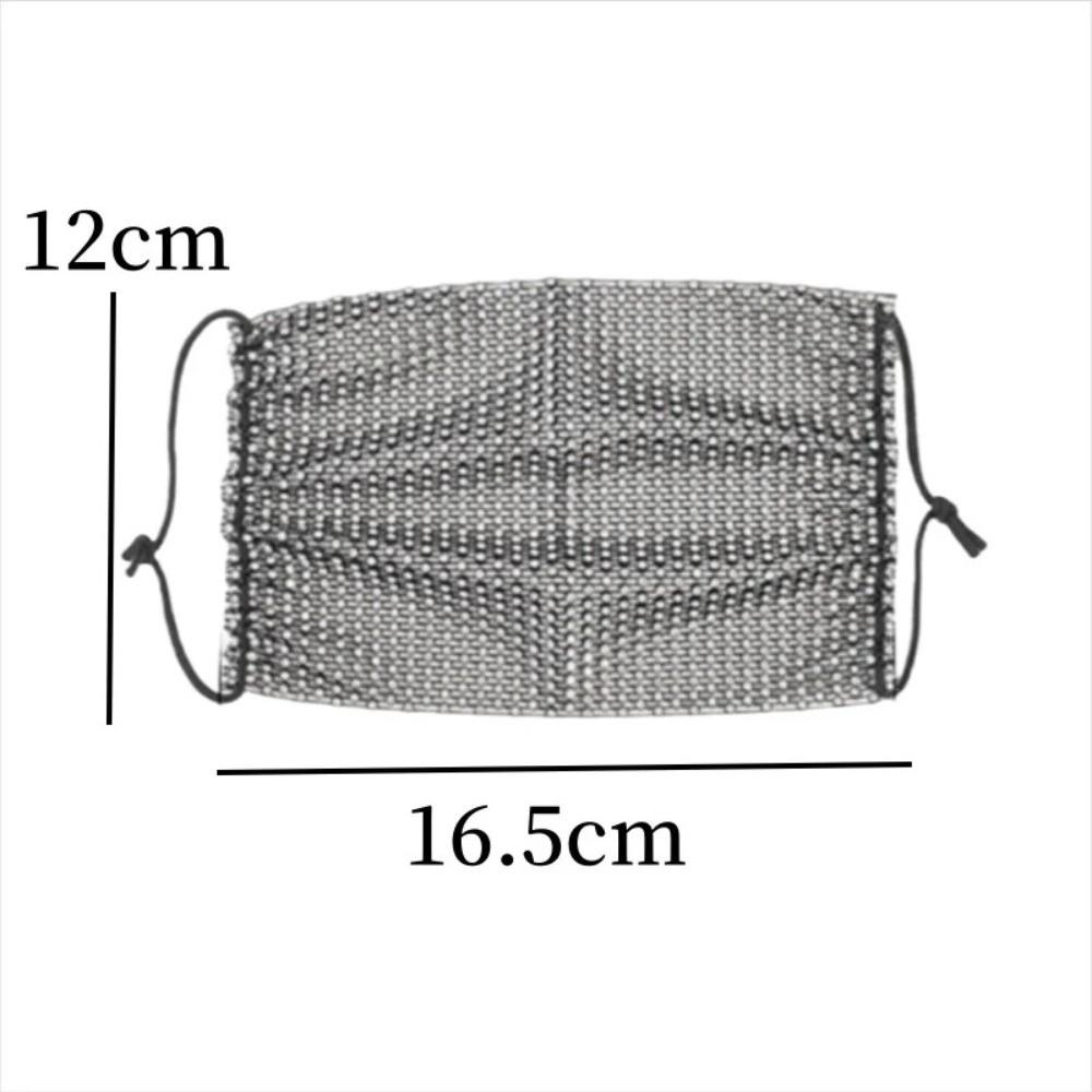 Sexy Face Covering Sparkling Rhinestone Nightclub Music Festival Party Costume Face Mask Women