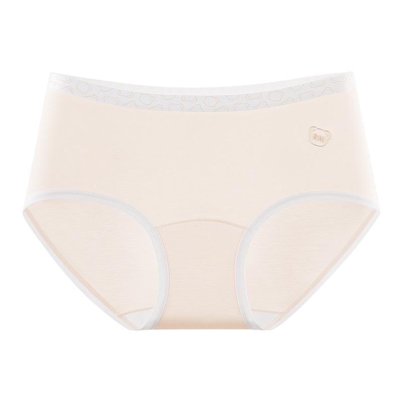 

Big Size Ladies Summer Belly Lift Hip Antibacterial Middle Waist Triangle Briefs XXL тілесний