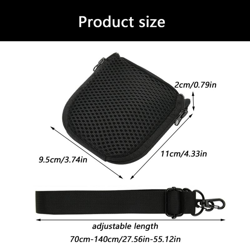 Sound Device Waist Holder Carrying Case With Detachable Adjustable Shoulder Strap For GO5 Speaker and Small Gadget