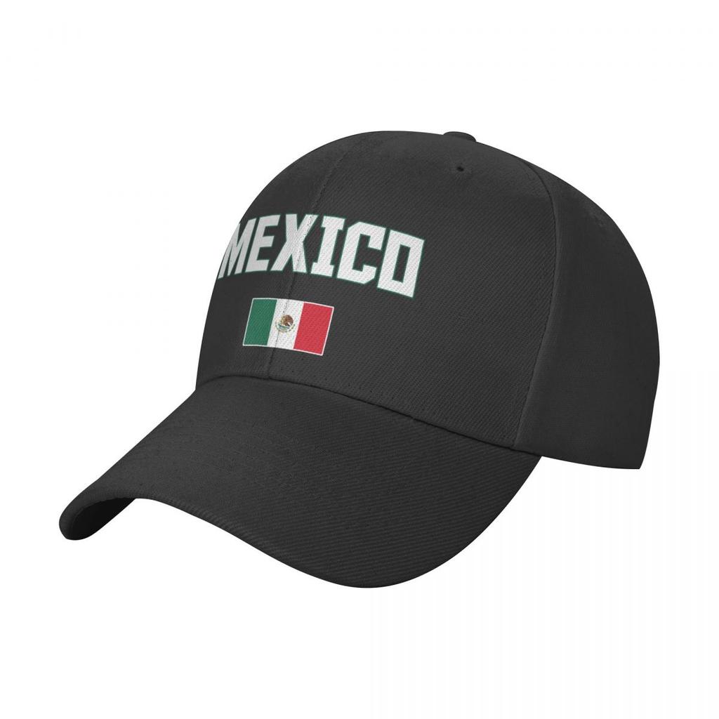 Baseballpet HET ZIT IN MIJN DNA Mexico Vlag Mexicaanse Fans Embleem Coole Fans Wilde Zonneklep Met Klep Verstelbaar Buiten Caps Unisex Dames