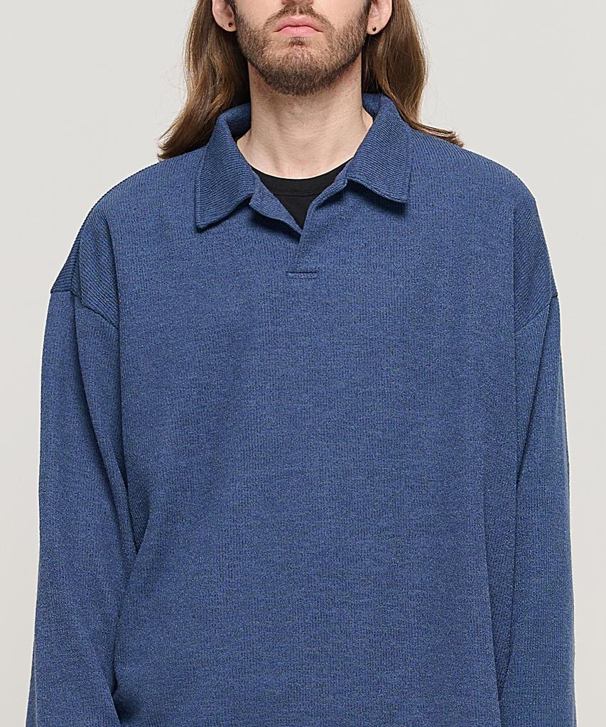 CARGOBROS Cb Collared Overknit (Navy)