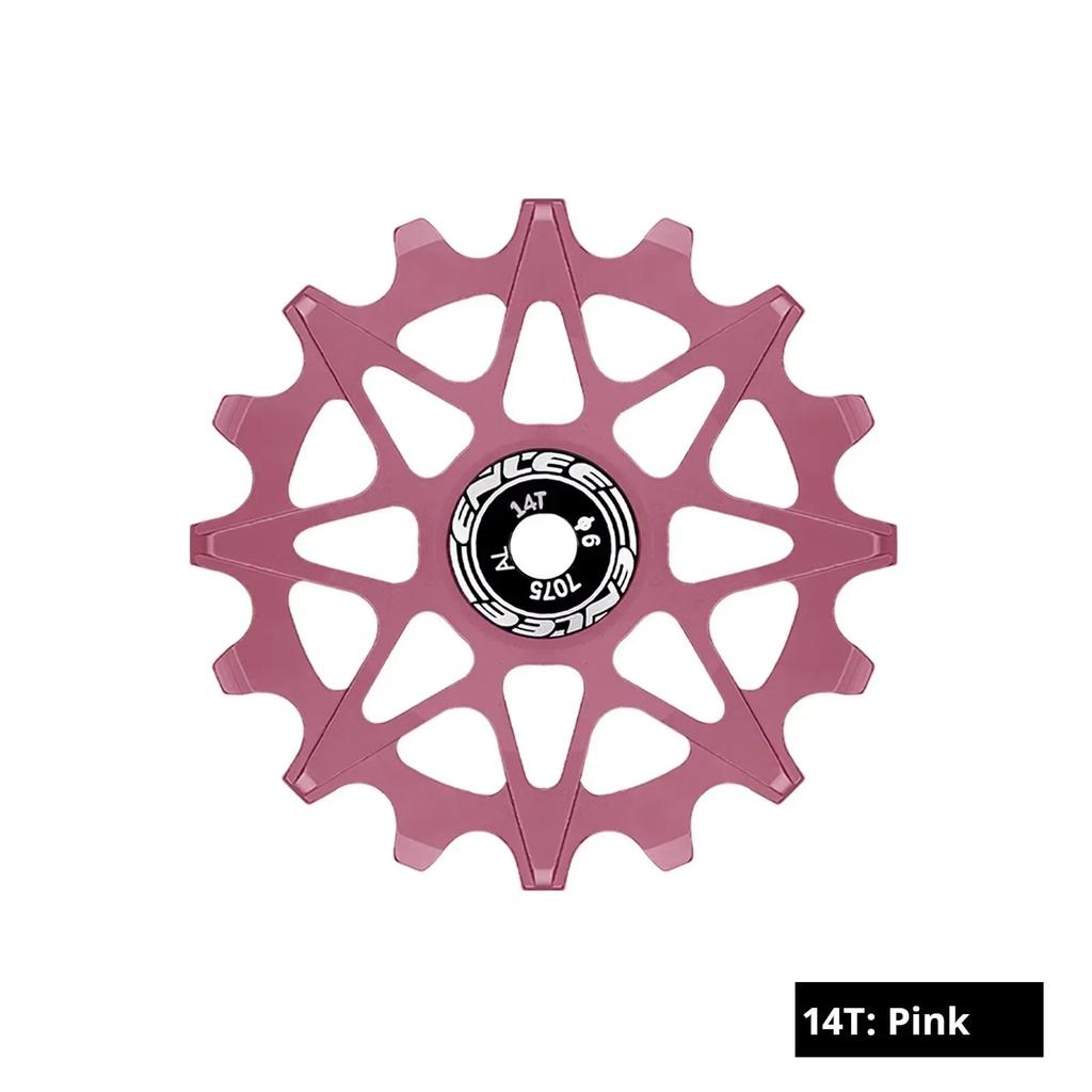ENLEE Ceramic Bearing Bicycle Rear Derailleur Jockey Wheel AL MTB Guide Pulley 11T 12T 14T 16T Road Bike Guide Roller 4mm 5mm