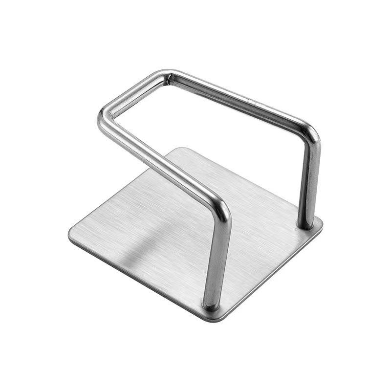 

Punch-Free Stainless Steel Sponge & Scouring Pad Holder for Kitchen Sink