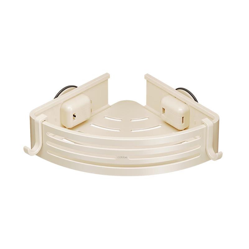 Cobbe Space Aluminum Suction Cup Bathroom Shelf