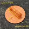 Non-Slip Wall-Mounted Sandpaper Holder - Wear-Resistant, Self-Adhesive, Portable, Thickened Plastic, Round Disc for Home Use