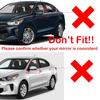 For KIA K2 KX CROSS 2017- Car Sticker Rearview Side Mirror Cover Wing Cap Exterior Door Rear View Case Trim ABS Carbon Look