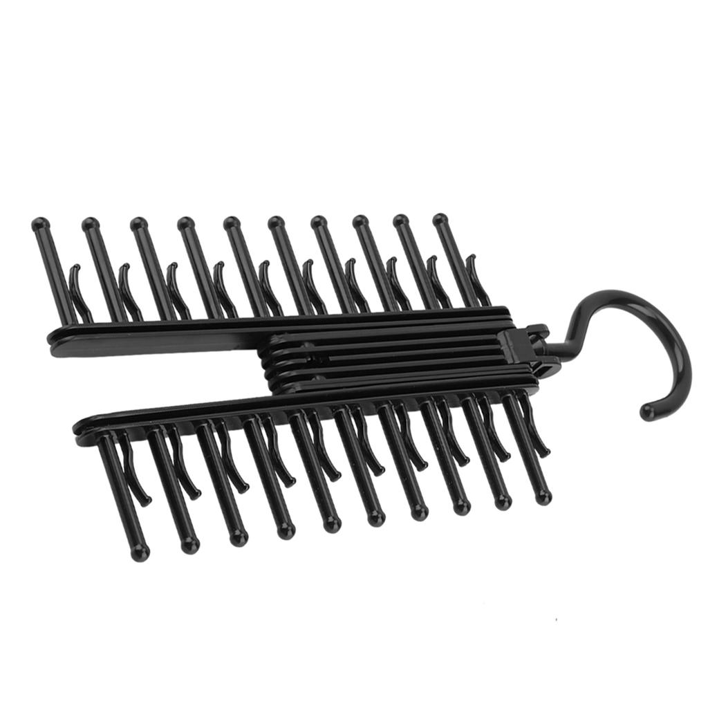 Tie and Belt Holder Holds 20 Ties, for Closet, 360 Degree Rotation, NonSlip, Space Saving