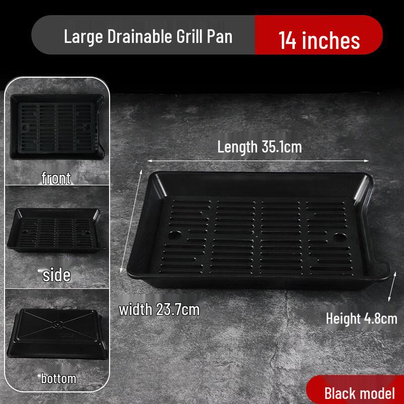 Jingbaodi BBQ Skewer Display Plates with Draining Net