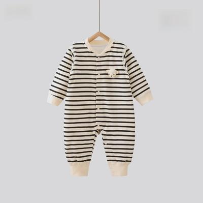 Baby Unisex Gewatteerde Romper - 100% Katoen, Warm, Lange Mouwen, 40g, Perfect om mee te Kruipen