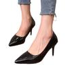 Summer new large-size fashion single shoes pointed head shallow mouth high heels patent leather stiletto women's shoes