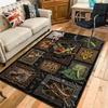 Insect Collage Pattern Rug Floor Mat for Living Room or Bedroom Soft and Comfortable Carpet a Gift for Birthday and Holiday.