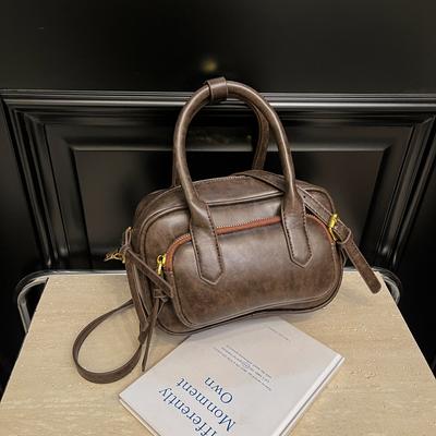 Retro Mode Handtasche Damen Herbst und Winter neu einfache Pendler kleine quadratische Tasche Textur einfach Umhängetasche