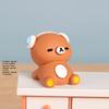 Newly Launched Super Cute and Easy-to-hold Bear Resin Figurine Creative Handicraft, Cute Pellet Tableware, Vehicle-mounted Tableware