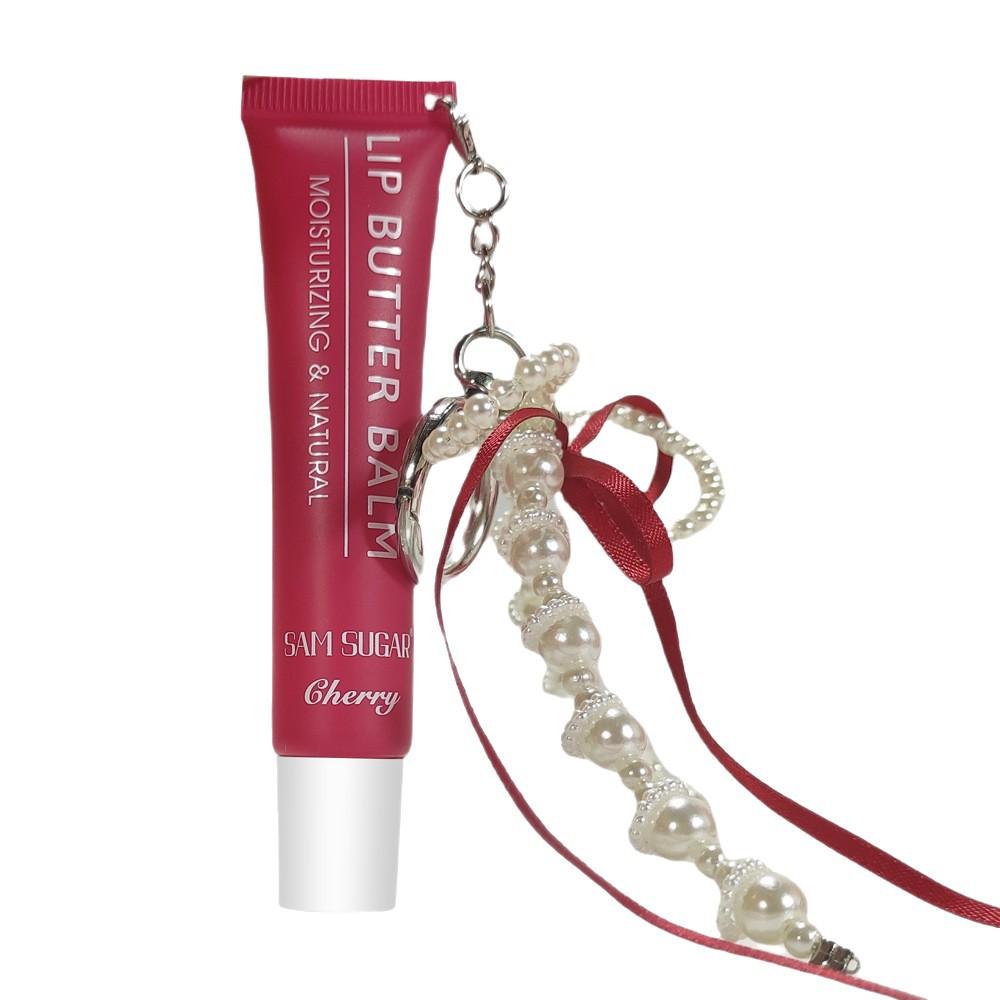 Hose Pearl Chain Lip Butter Balm Glaze Waterproof Lasting Gloss Moisturizing Water Light Mirror Lipstick Shine