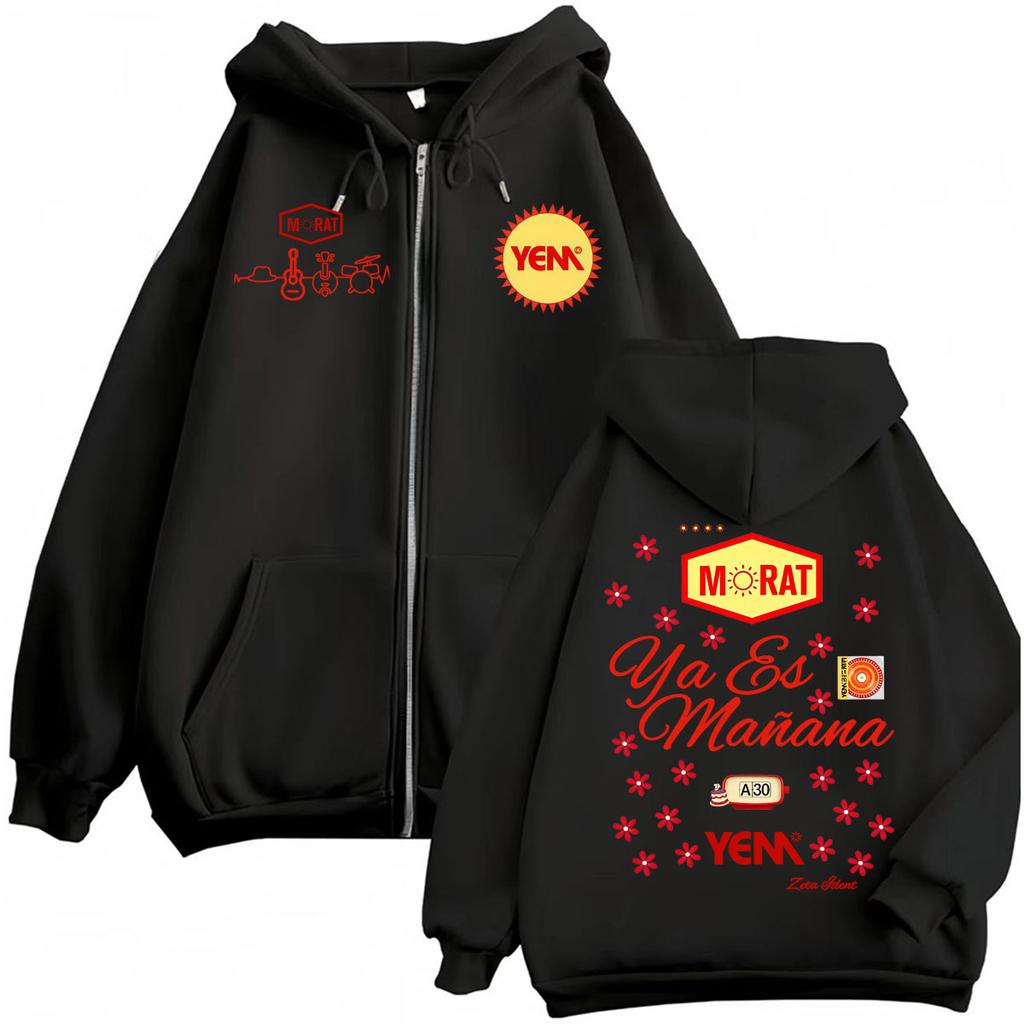 Band Morat Ya Es Manana Yem Zipper Hoodies Men Women Harajuku Streetwear Zip Up Hooded Sweatshirt Jacket Coats