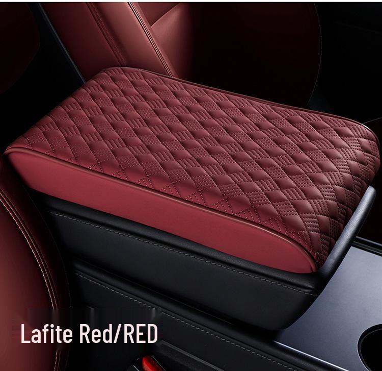 Diamantová Nappa kůže Podložka loketní opěrky do auta - Paměťová pěna, Protiskluzová, Odolná proti opotřebení, Univerzální pro všechna roční období.