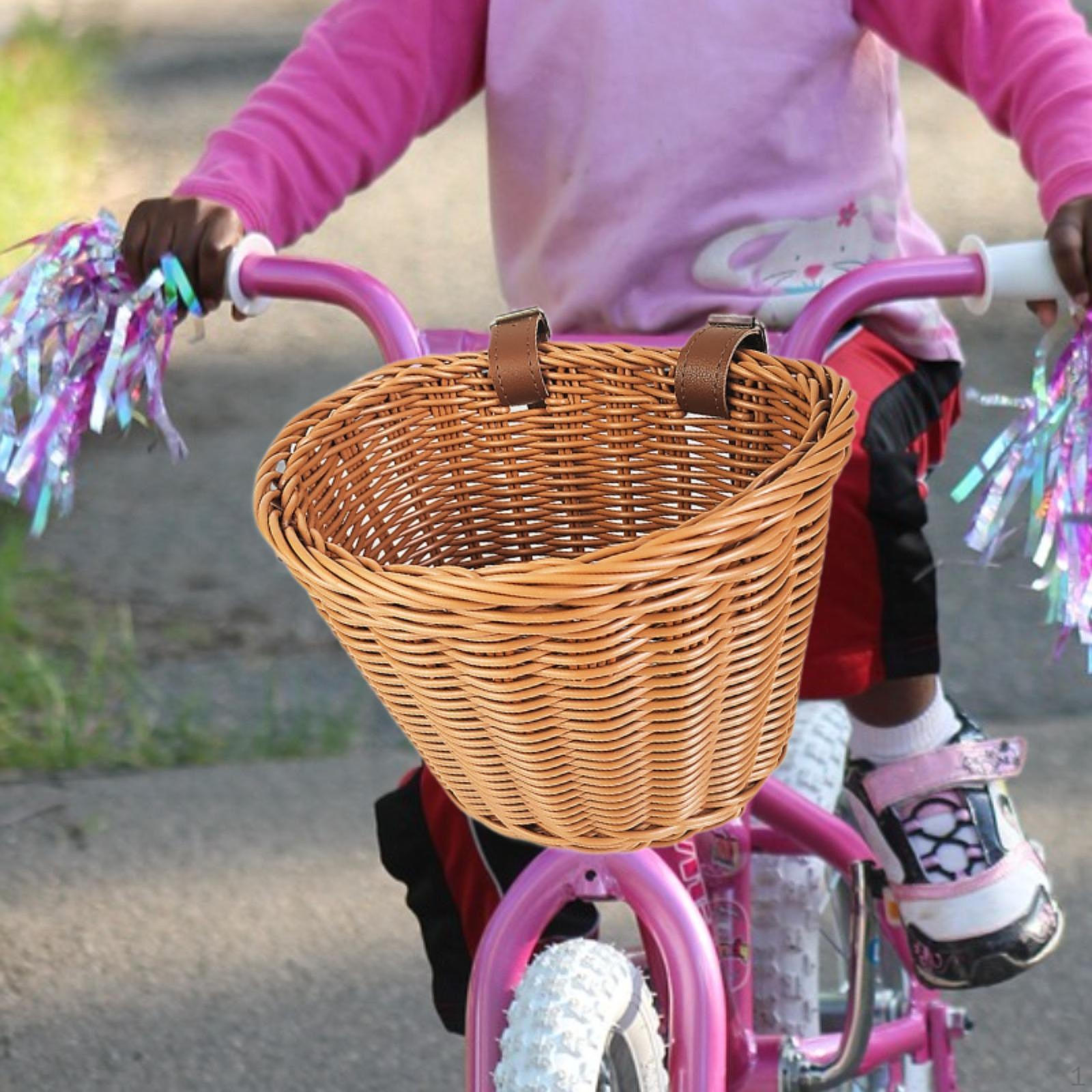 

Kids Bike Basket Carrier Basket, Cycling Accessories, Vintage Front Basketry Child M