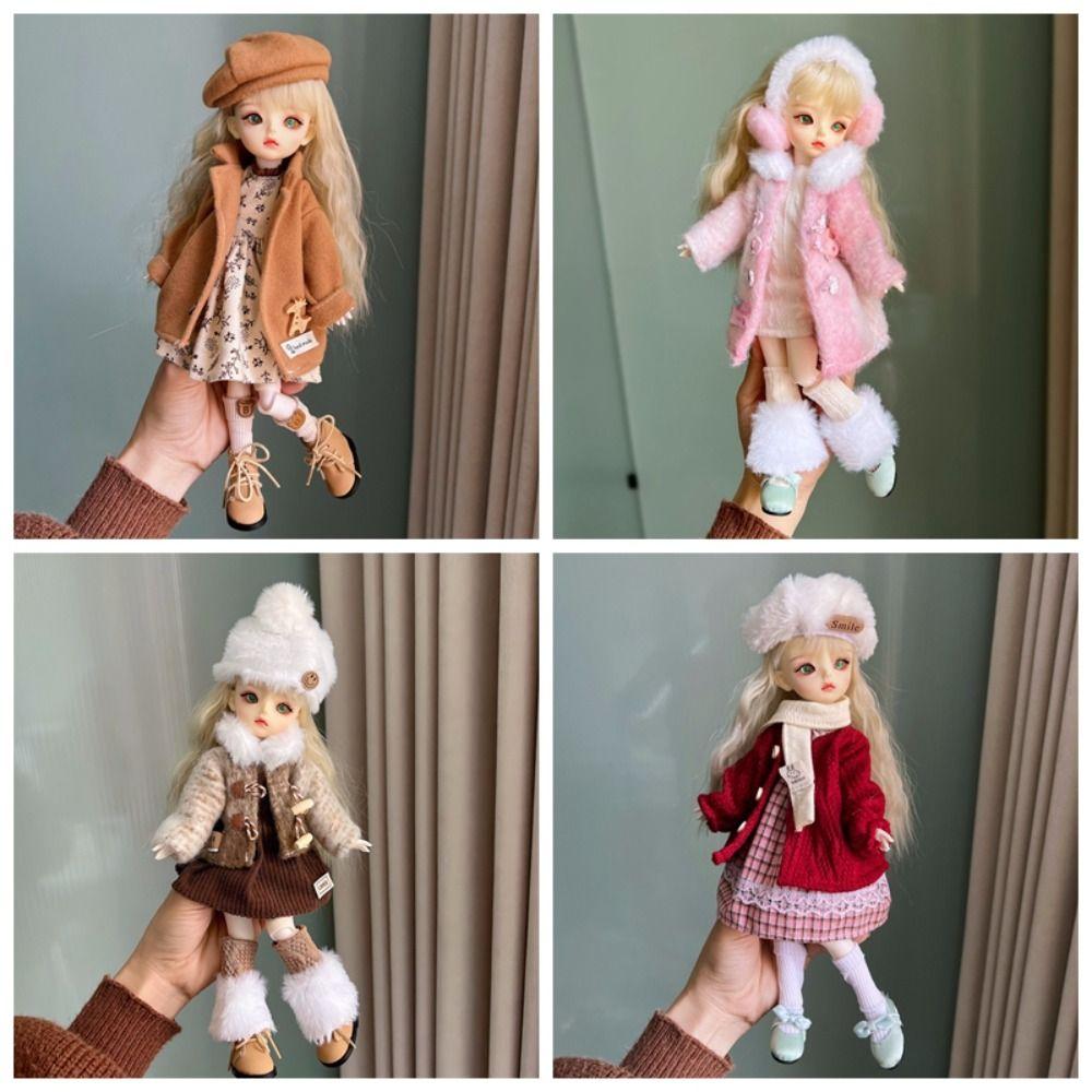 Fashion 30cm Doll Clothes DIY 1/6 BJD Doll Outfit Set Multistyles Cartoon Doll Dress Mini Doll Overall Suit Gift