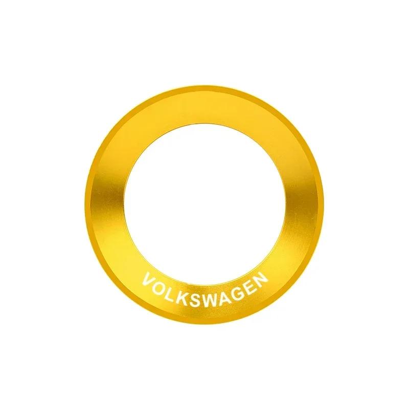 Hijk1 ·Car Aluminium Alloy Steering Wheel Logo Circle Trim Sticker For Volkswagen VW Golf Polo Jetta CADDY Tiguan Passat Accessories