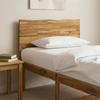Live Edge Headboard ROSTOCK White 75 cm Solid Acacia Wood
