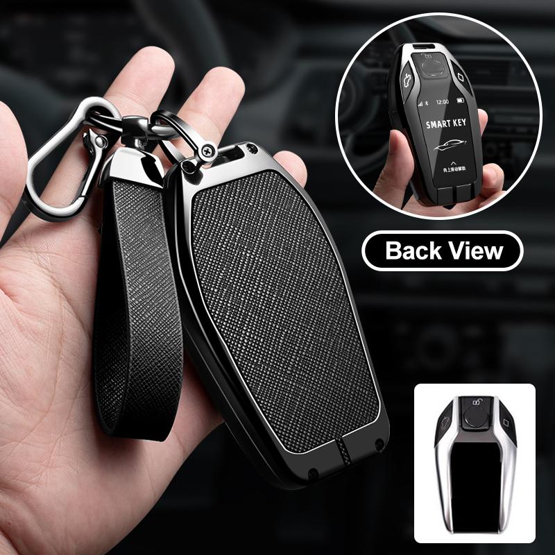 Zinc Alloy Leather Car Key Case For Bmw G30 G12 G11 G32 G31 5 7 Series I8 I12 I15 G01 X3 X4 G02 G05 X5 G07 X7 Key Case