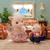 Sylvanian Families Goat Family Doll Set with ST Mark Certification for Ages 3 and Up Toy for Dollhouse