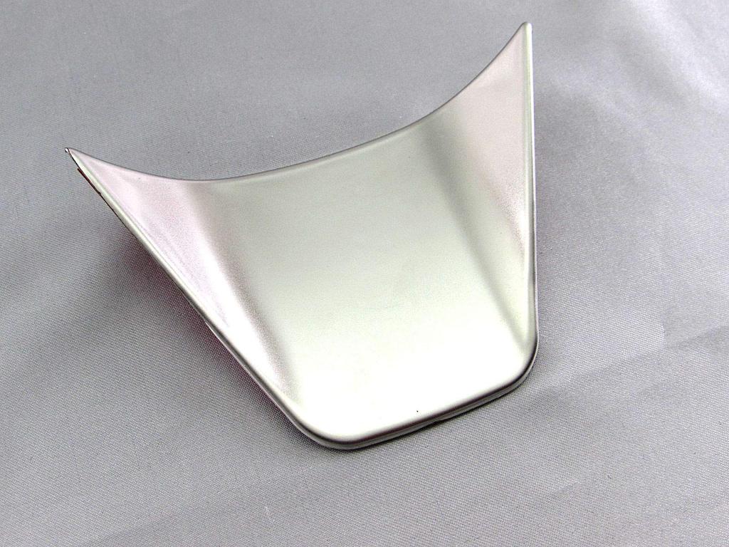 BRIGHTZ Harrier MXUA80 MXUA85 Stainless Steel Steering Panel Satin Silver