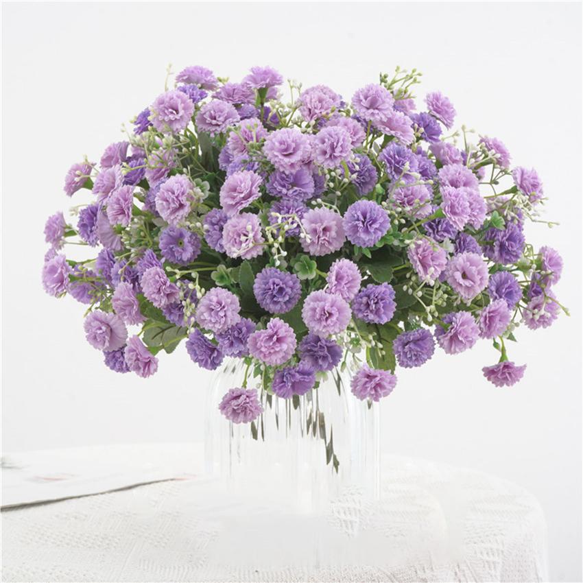 Artificial Flower Silk embroidered ball Home Christmas Party Living Room Vase table Decoration Scrapbook Wedding Bride Bouquet