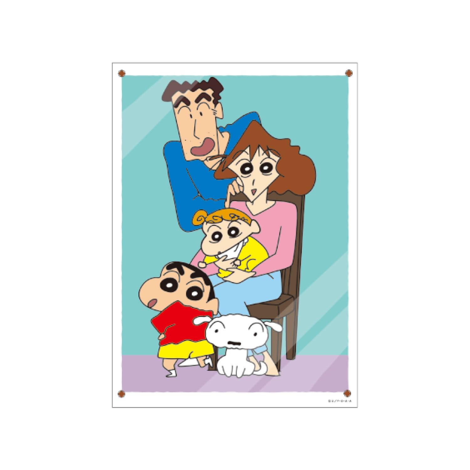 

Наклейка на плакат Crayon Family Photo [Маленькая планета] Шин-чан