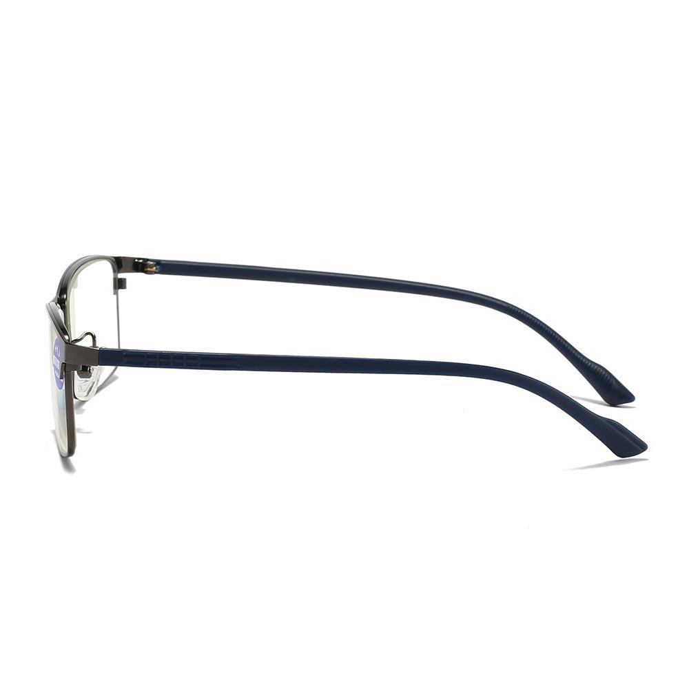 Metal Frame Reading Glasses Women'S Anti-Blue Light Tr Temple Fashion Business Men'S Reading Glasses Reading Mirror