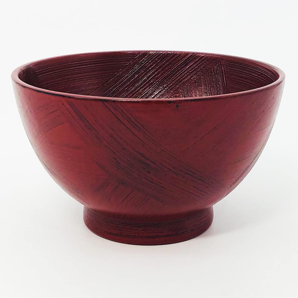 Maeju Lacquerware Wooden Soup Bowls Pair Miyako 4E-143