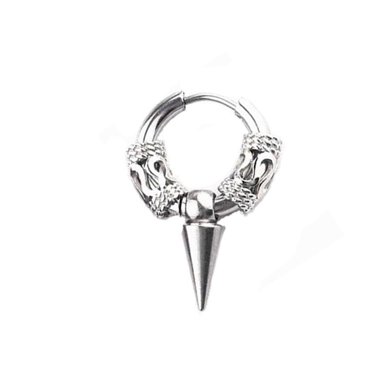 Klassische Herren Edelstahl Creolen für Damen Hip Hop Ohrring für Herren Jungenohrringe Punk Gothic Ohrstecker Schmuck Party Geschenk