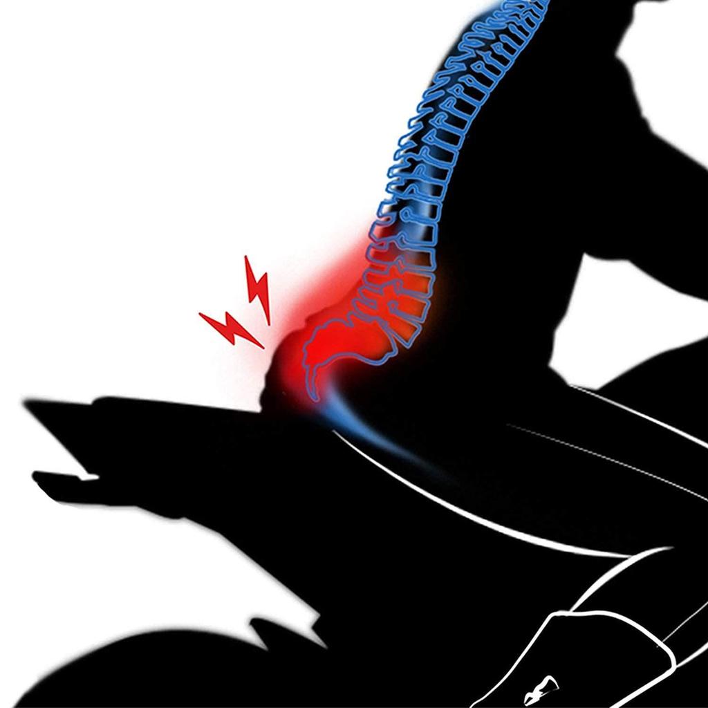 Nadmuchiwana poduszka powietrzna | Oddychająca siateczkowa poszewka i antypoślizgowy spód | Idealna do celów medycznych, do biura, domu, na motocykl