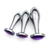 Drop Anal Plug For Women Aluminum Alloy Three Sizes Jewel Base Base Plug G-Point Massage Adult Sex Toys Male/Female 18+