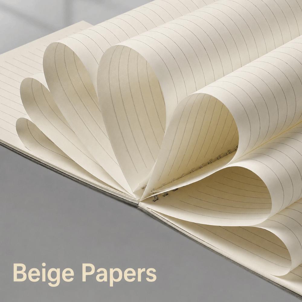 60 Sheets Notebook Side-Bound Journal Multi-functional Lined Notebook Note-Taking