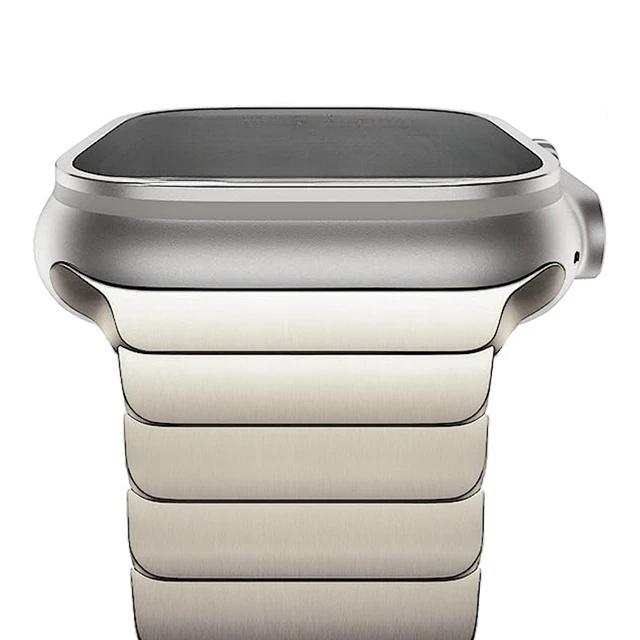 

Stainless Steel strap for Apple Watch Ultra 2 band 49mm 44mm 45mm 40mm 41mm 42 46mm Metal Bracelet iWatch series 9 7 6 3 8 se 10 S10-46 42 44 45 49mm