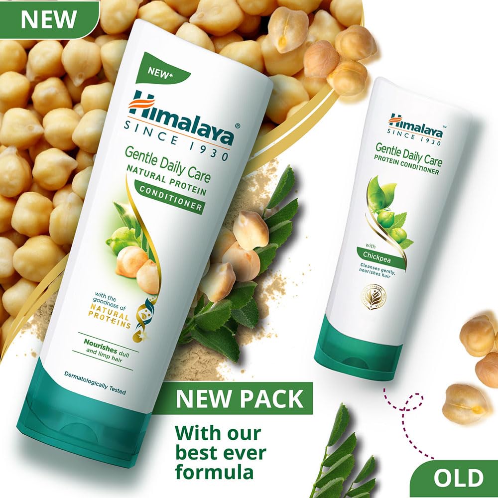 Himalaya Gentle Daily Care Natural Protein Conditioner For Normal Hair 80ml – Nourishes Softens Adds Shine And Moisture For Smooth Manageable Hair