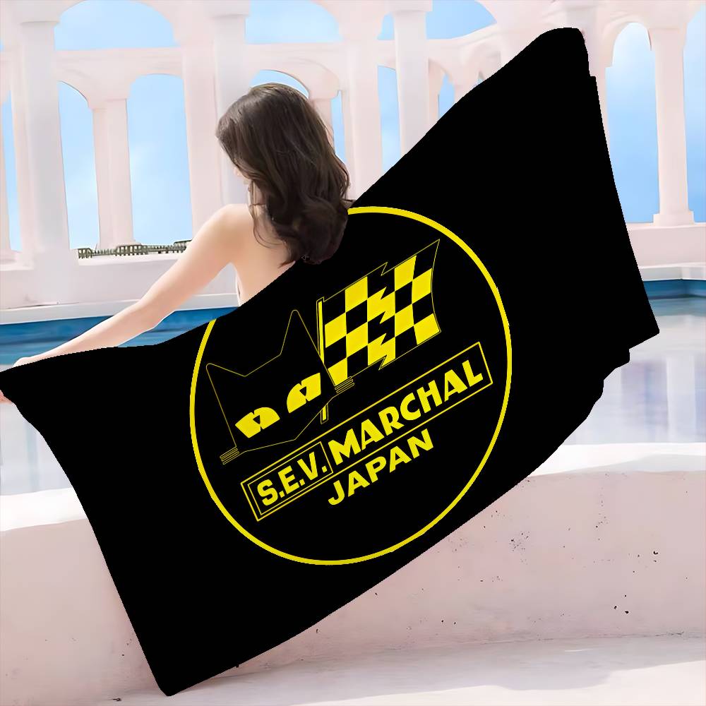 S-E-V M-Marchals Brand Microfiber Printed Beach Towel Mountain Climbing Yoga Beach Swimming Running Absorbent Soft Towel