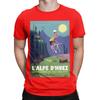 Alpe Cycling Poster Graphic 100 Cotton Tshirt Cycling Poster Tops Tees For Unisex