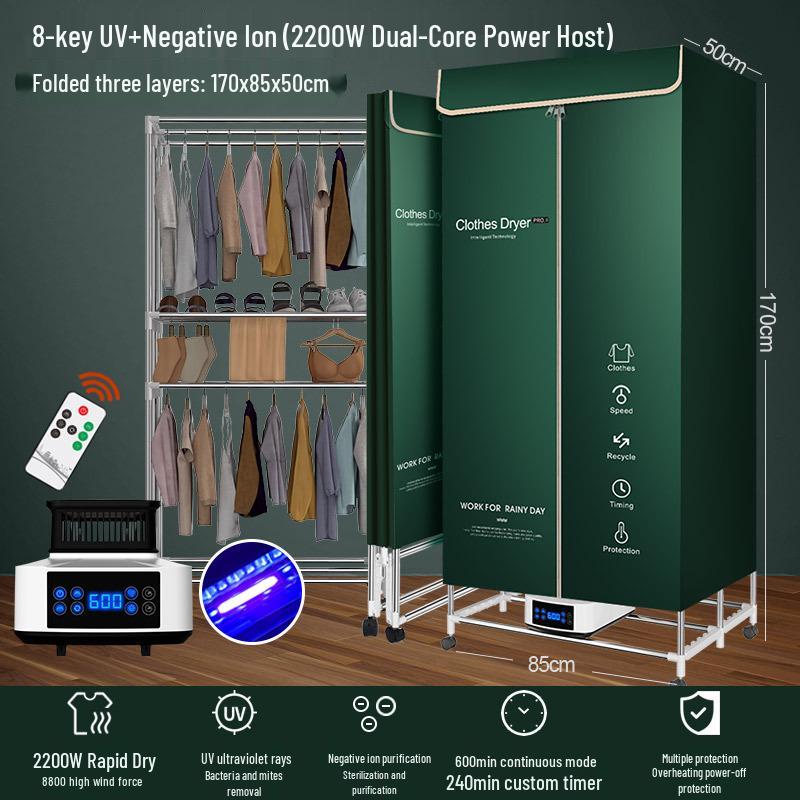 Foldable Household & Dormitory Underwear and Baby Dryer Cabinet & Rack
